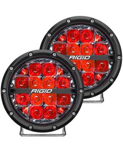 RIGID 360 6IN SPOT LIGHT PAIR RED