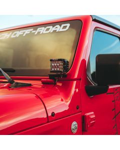 Rigid Industries 41659 A-Pillar LED Light Mounts for 18-21 Jeep Wrangler JL
