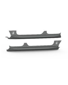 Road Armor 518ARG4B Stealth Body Armor Rocker Panels for 18-20 Jeep Wrangler Unlimited JL 4-Door