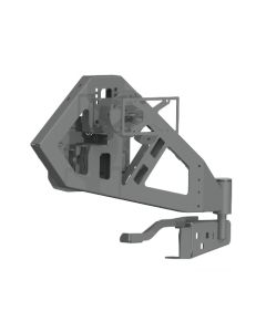 Road Armor 518RTC0B Stealth Rear Tire Carrier Assembly for 18-20 Jeep Wrangler JL with Stealth Rear Bumper & hole