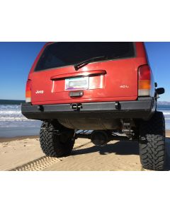 Rock Hard 4X4 RH1013A Rear Bumper in Black for 84-01 Jeep Cherokee XJ