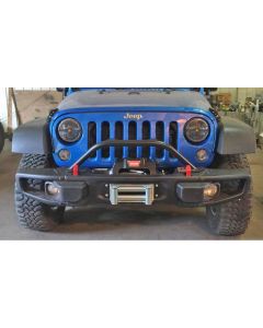 Rock Hard 4X4 RH-5019 Grille Guard and Light Mount Hoop for 10A, Hardrock, & Recon Edition for 07-18 Jeep Wrangler JK