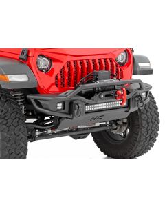 Rough Country 10647 Tubular Front Winch Bumper for 07-22 Jeep Wrangler JL, JK & Gladiator JT