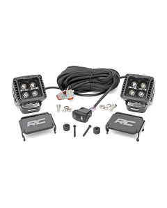 RC 2IN LED BLK/WHT W/ EZ MOUNT JL/JT