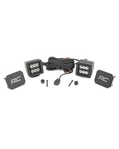 Rough Country  2" LED Cube Easy Mount Kit for 18-22 Jeep Wrangler JL & 20-22 Gladiator JT