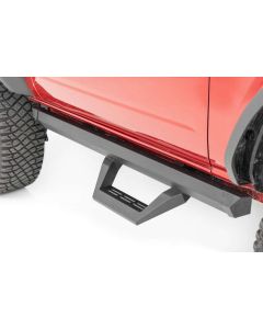 Rough Country 51081 SRX2 Adjustable Aluminum Side Step Bars  for 21-23 Ford Bronco 2-Door