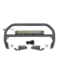 Nudge Bar | 20 Inch Chrome Single Row LED | OE Modular Steel | Ford Bronco 4WD (21-22)