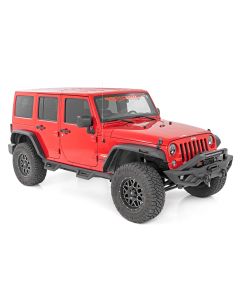 Rough Country 99037 High Clearance LED Flat Fender Flare Kit  for 07-18 Jeep Wrangler JK