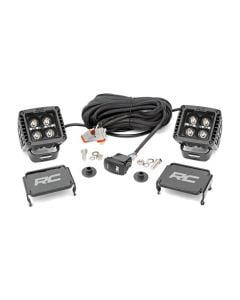 LED Light | Ditch Mount | 2" Black Pair | White DRL | Ford Bronco (21-22)