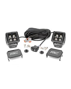 LED Light | Ditch Mount | 2" Black Pair | Amber DRL | Ford Bronco (21-22)