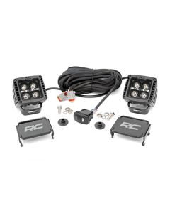 LED Light | Ditch Mount | 2" Black Pair | Amber DRL | Ford Bronco (21-22)