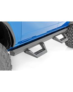 Rough Country 51029 SRX2 Adjustable Aluminum Side Step Bars for 21-23 Ford Bronco 4-Door 