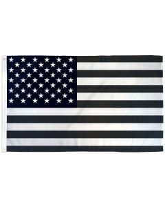 ROX 3X5FT USA FLAG BLACK WHITE