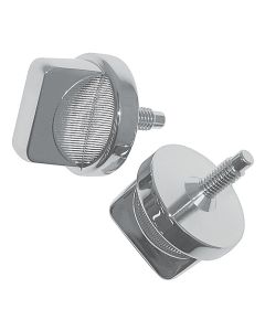 Crown Automotive RT26028 Windshield Knob Set in Chrome for 76-86 Jeep CJ