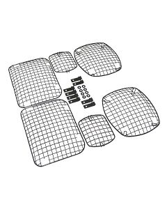 STONE GUARD SET BLACK 87-95 YJ