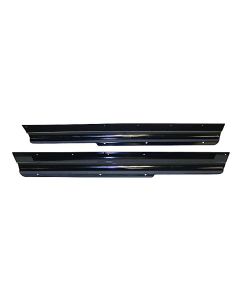 Crown Automotive RT26046 Rocker Panel Guards in Gloss Black  for 97-06 Jeep Wrangler TJ
