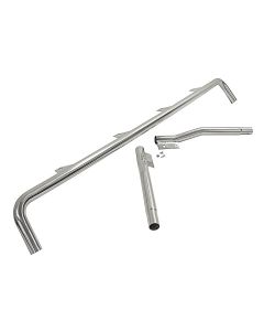 Crown Automotive RT28009 No-Drill Overhead Light Bar Mount in Stainless Steel  for 76-95 Jeep CJ and Wrangler YJ