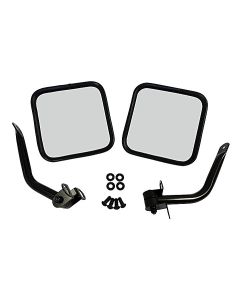 Crown Automotive RT30002 Black Mirror Kit for 76-95 Jeep CJ and Wrangler YJ