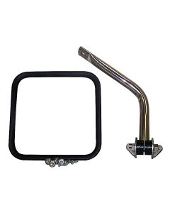 Crown Automotive RT30009 Passenger Side Mirror Kit in Stainless Steel for 55-86 Jeep CJ Series