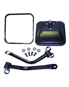 Crown Automotive RT30012 Windshield Mount Mirror Kit in Black for 97-06 Jeep Wrangler TJ and Unlimited
