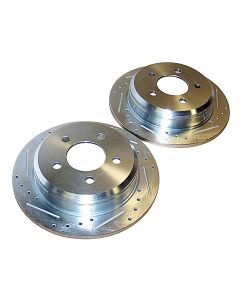 Crown Automotive RT31030 Performance Rear Drilled and Slotted Brake Rotor Set for 94-98 Jeep Grand Cherokee ZJ 