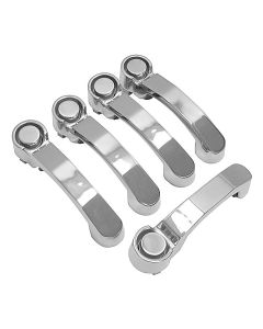 Crown Automotive RT34006 Stainless Steel Door Handle Set for 07-18 Jeep Wrangler JK 4 Door 