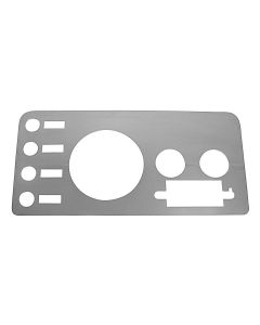 Crown Automotive RT34027 Stainless Steel Gauge Cover for 76-86 Jeep CJ Series