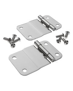 Crown Automotive RT34035 Stainless Steel Tailgate Hinge Set for 76-86 Jeep CJ7 and CJ8