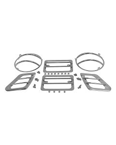 Crown Automotive RT34054 Stainless Steel Front Euro Guard Set  for 97-06 Jeep Wrangler TJ and Unlimited
