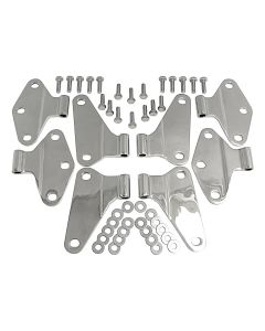 Crown Automotive RT34069 Stainless Steel Door Hinge Bracket Set for 07-18 Jeep Wrangler JK 4 Door