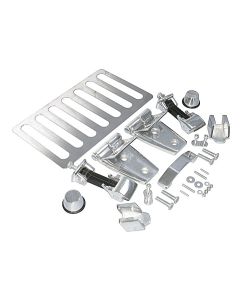 Crown Automotive RT34077 Stainless Steel Hood Set for 07-18 Jeep Wrangler JK