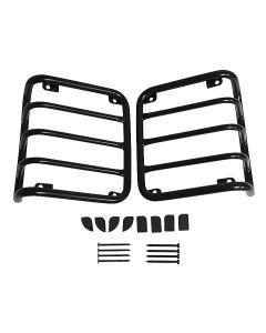 Crown Automotive RT34102 Stainless Steel Tail Light Guard Set in Black for 07-18 Jeep Wrangler JK