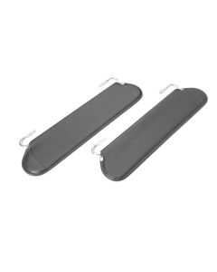 Crown Automotive RT54002 Sun Visor Set in Gray for 55-86 Jeep CJ Series