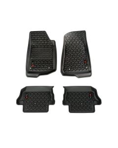 Rugged Ridge 12987.43 Front & Rear Floor Liner Kit for 18-21 Jeep Wrangler JL 2-Door