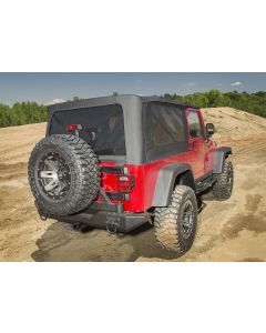 Rugged Ridge 13761.35 Montana Replacement Soft Top with Tinted Windows in Black Diamond for 04-06 Jeep Wrangler Unlimited LJ