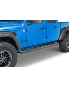 Rugged Ridge 11591.14 3" Round Fine Textured Side Steps for 2020 Jeep Gladiator JT
