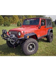 Rugged Ridge 11630.10 All-Terrain 6-Piece 6" Flare Kit for 97-06 Jeep Wrangler TJ & Unlimited