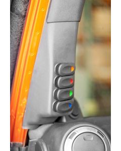 Rugged Ridge 17235.96 Driver Side A-Pillar Switch Pod Kit for 11-18 Jeep Wrangler JK