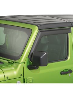 Rugged Ridge 11349.16 Front Window Visors in Matte Black for 18-19 Jeep Wrangler JL