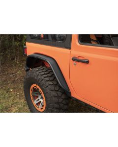 RUR REAR TUBE FENDERS BLK STEEL JL