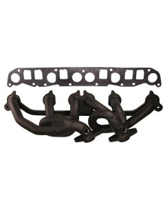 RR BLACK STEEL HEADER 00-04 TJ 4.0L