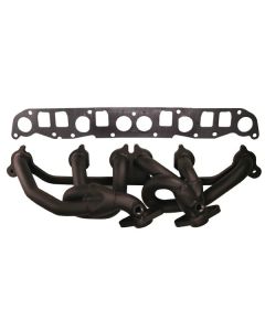 RR BLACK STEEL HEADER 00-04 TJ 4.0L