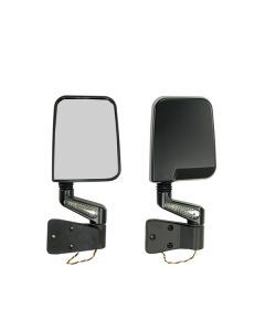Rugged Ridge 11015.01 LED Mirrors in Black for 87-02 Jeep Wrangler YJ & TJ