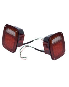 Rugged Ridge 12403.85 LED Tail Lights for 76-06 Jeep CJ-5, CJ-7, CJ-8 Scrambler, Wrangler YJ & TJ