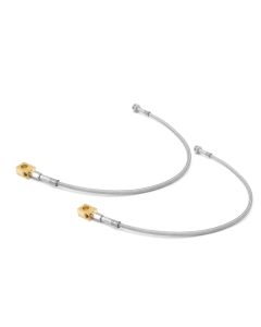 Rugged Ridge 16735.03 Rear 4" Braided Stainless Steel Brake Hose for 72-75 Jeep CJ-5 & CJ-6 with 11" Drum Brakes