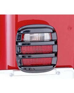 BLACK PLASTIC RIBBED T-LIGHT GRDS 76-06