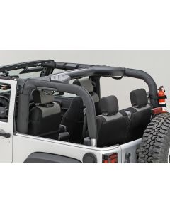 Rugged Ridge 13613.02 Roll Bar Cover in Black for 07-18 Jeep Wrangler JK 2 Door