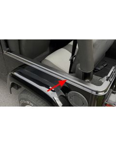Rugged Ridge 11650.40 Tub Rail Armor in Black for 97-06 Jeep Wrangler TJ