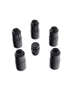Rugged Ridge 16715.34 5-Piece Wheel Lock Nut Set for 18-21 Jeep Wrangler JL & Gladiator 