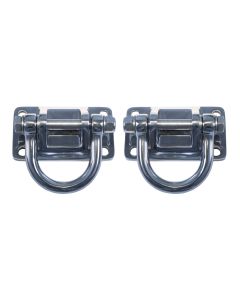 Rugged Ridge 11540.17 Modular XHD Front Bumper D-Rings in Stainless Steel for 76-18 Jeep CJ-5, CJ-7, CJ-8 Scrambler, Wrangler YJ, TJ, JK & Unlimited